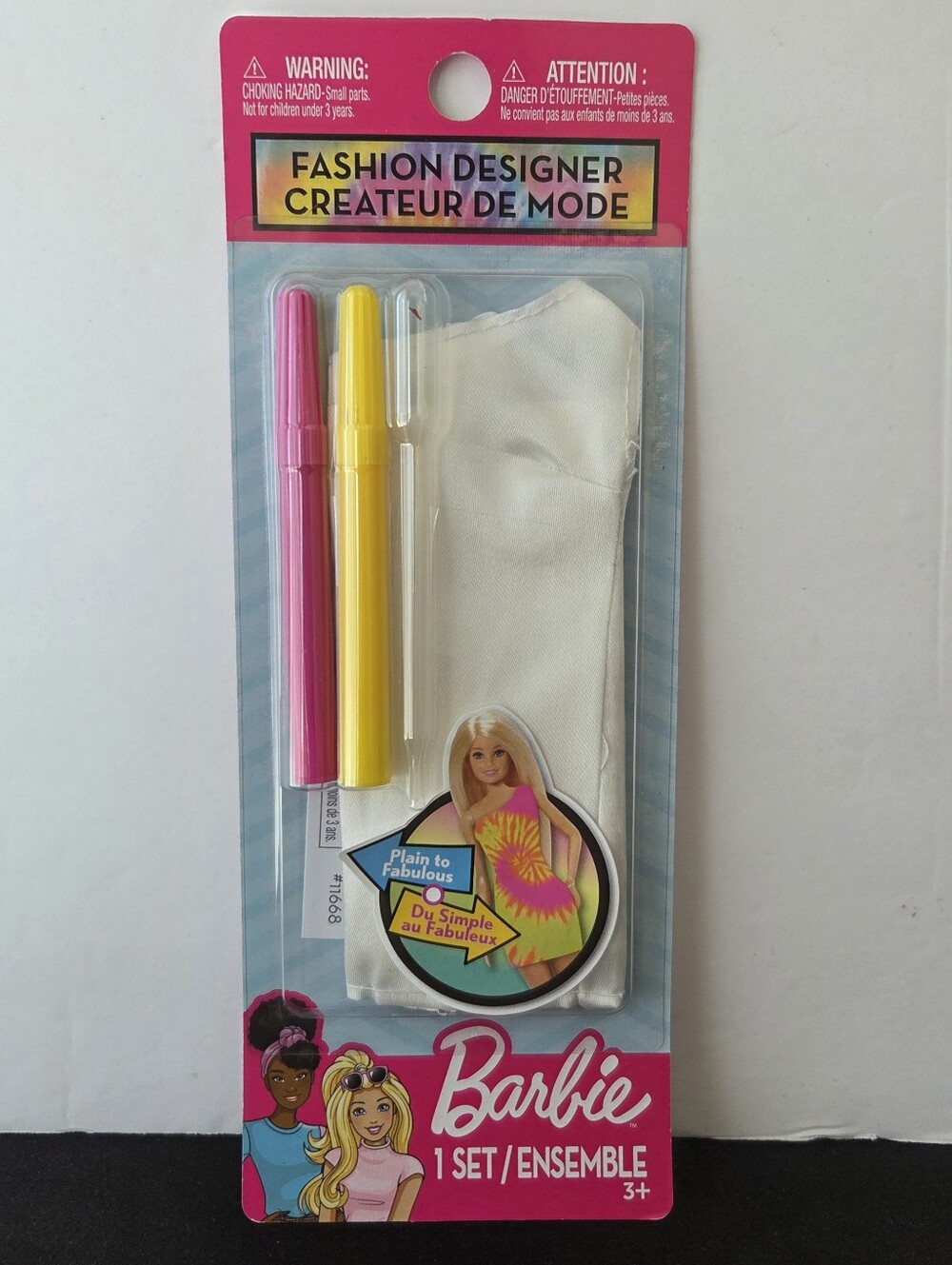 Barbie Fashion Designer Plain to Fabulous Tie-Dye Dress Activity Set